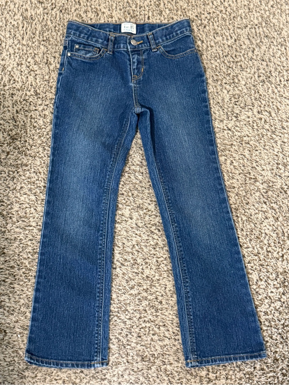 The Children's Place Girls' Medium Blue Bootcut Jeans